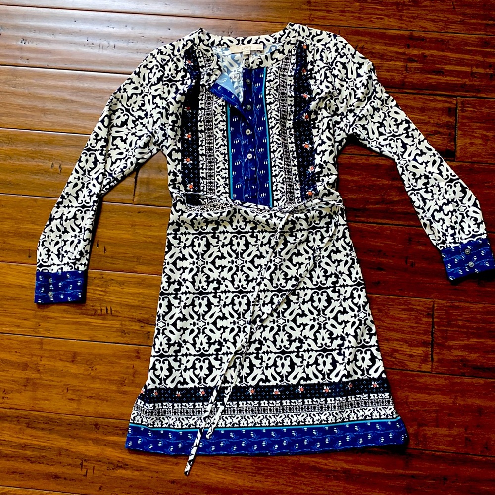 Loft Mixed Print dress - long sleeves